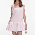Pink Flower Taffeta Dress