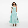 Mint Ramie Midi Dress