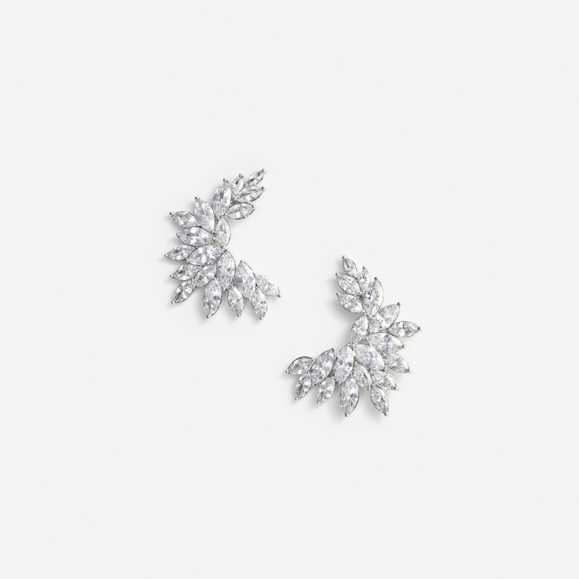 Crystal Cuff Earrings