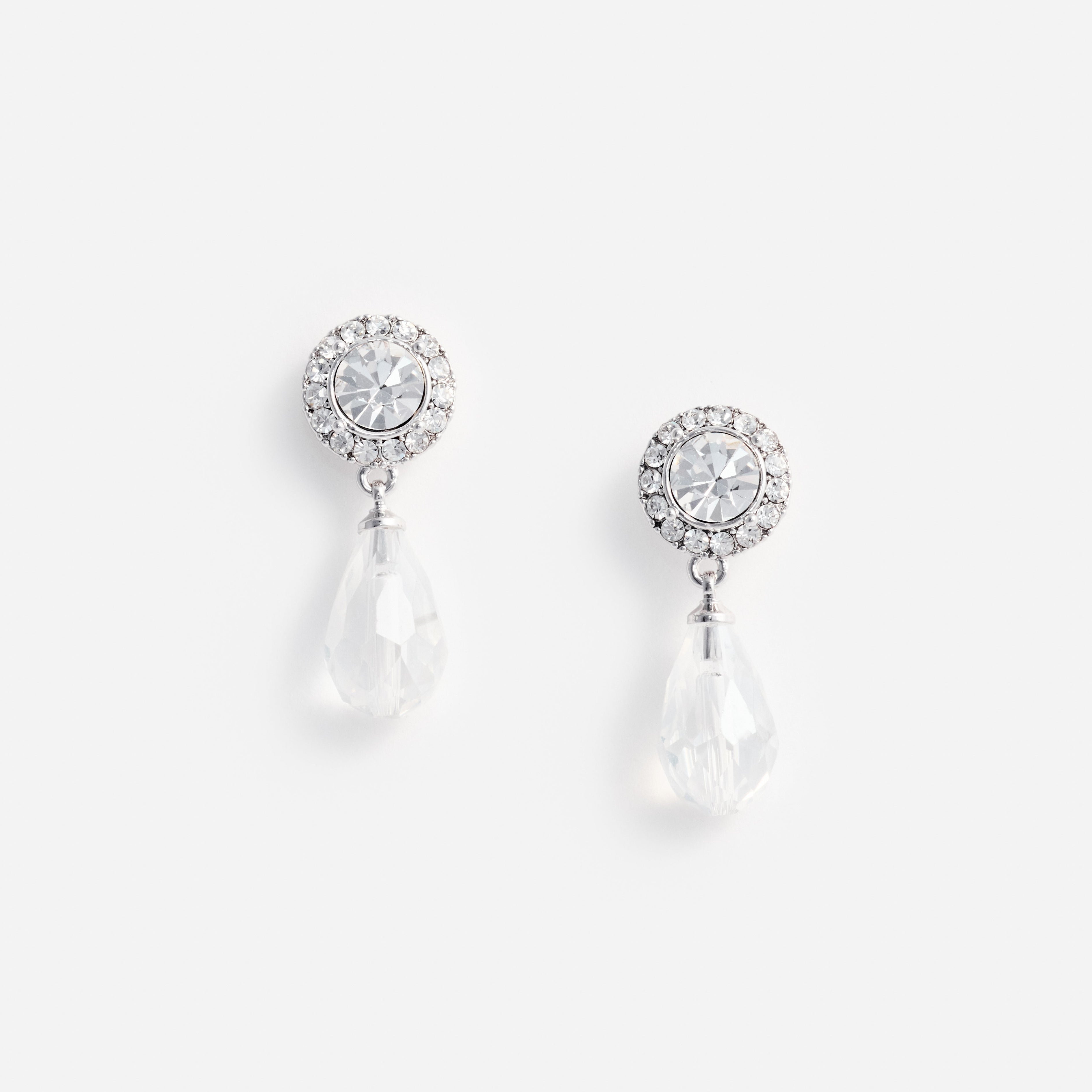 Mini Tiered Crystal Earrings