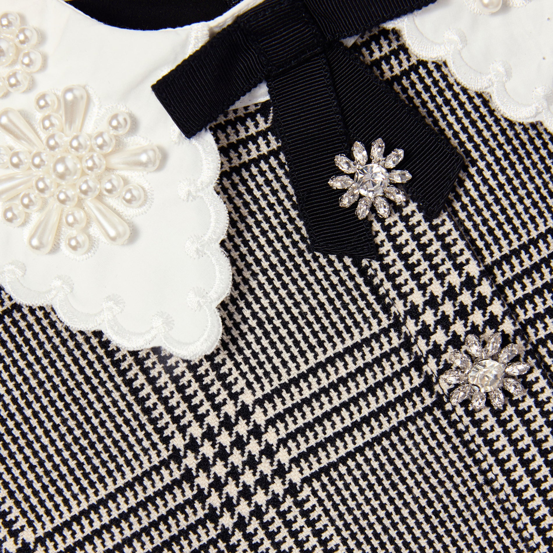 Black Check Sleeveless Dress