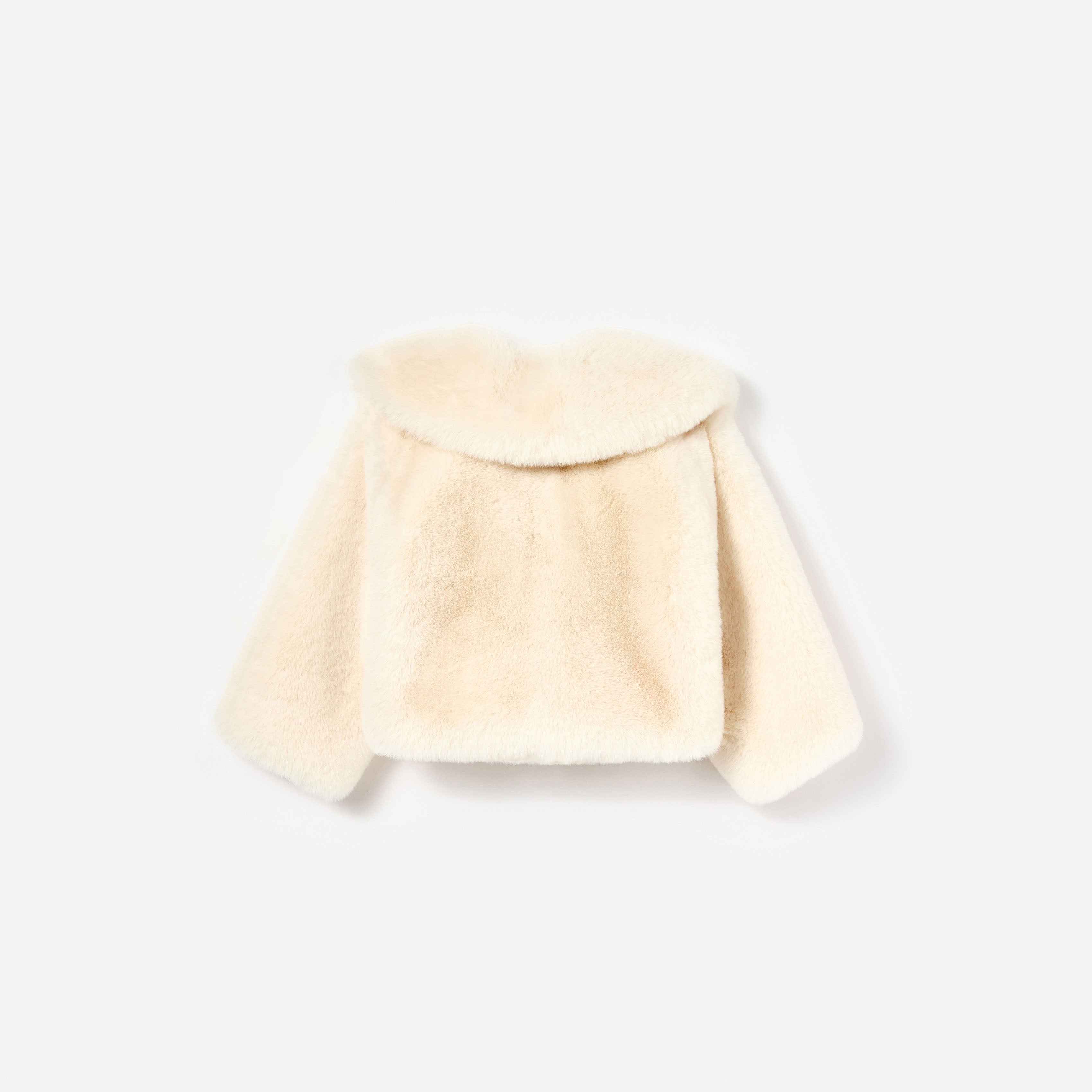 Cream Faux Fur Jacket