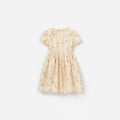 Cream Embellished Flower Tulle Dress