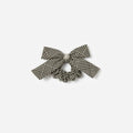 Black Check Hair Bow