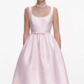 Pink Taffeta Midi Dress