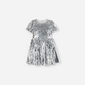 Silver Sequin Dress