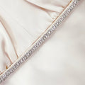 Champagne Satin Maxi Dress