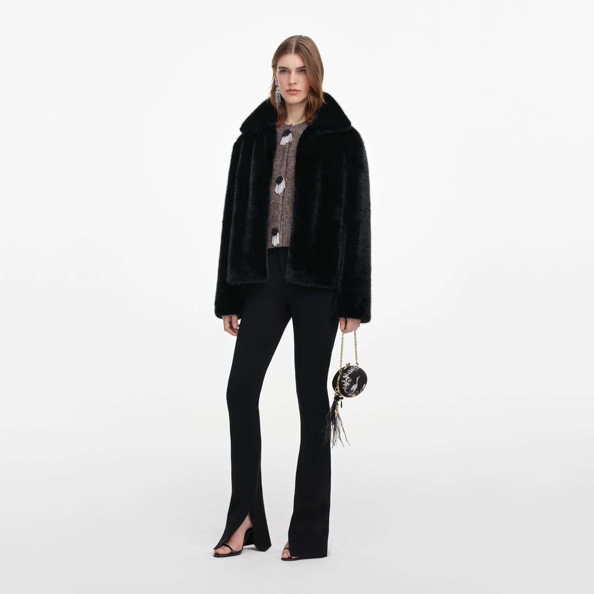 Black Faux Fur Jacket