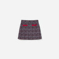 Multi Textured Knit Skirt