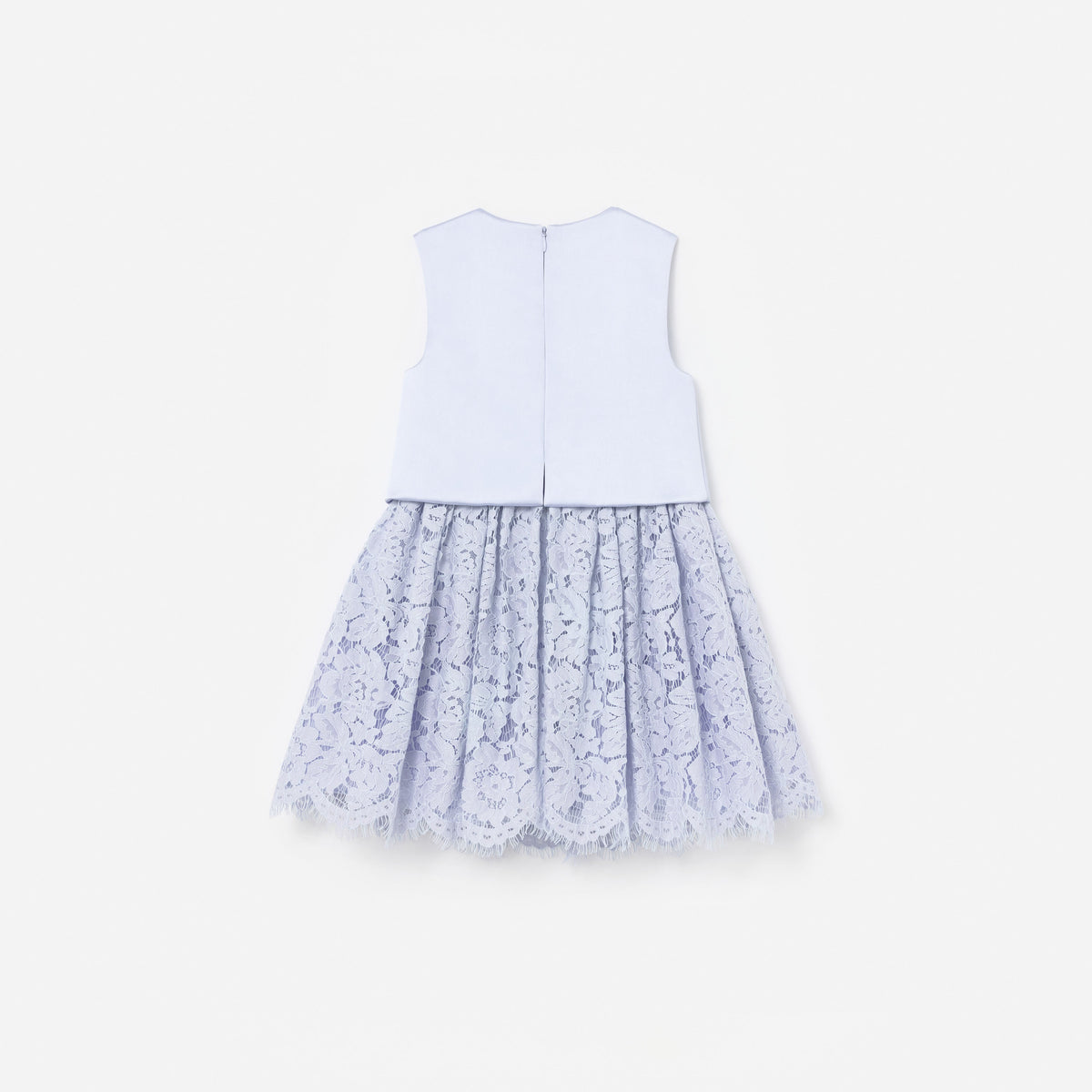 Lilac Satin Lace Dress