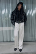 Cream Satin Trousers
