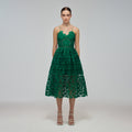Green Azaelea Midi Dress