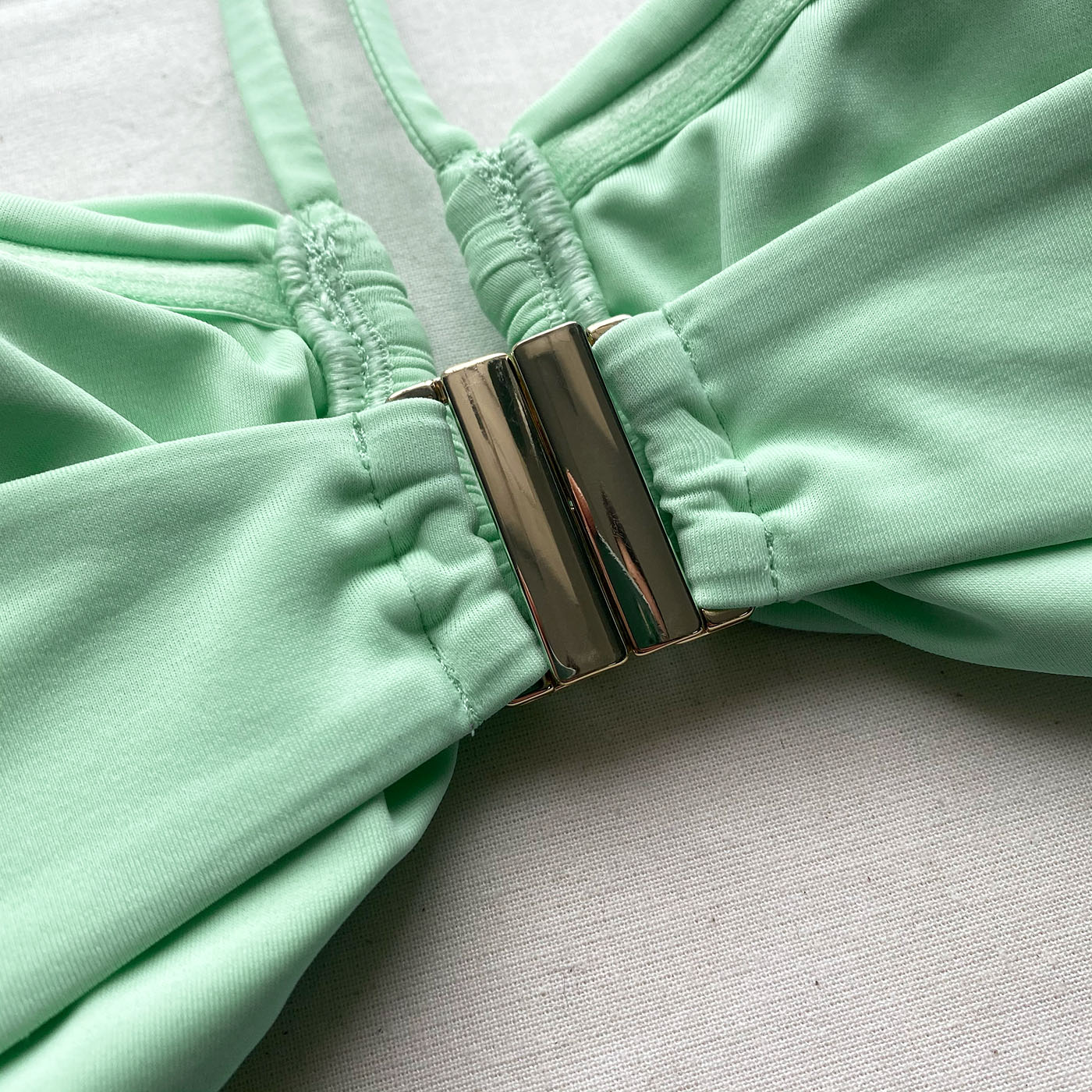 Spearmint Halter Neck Bikini Top