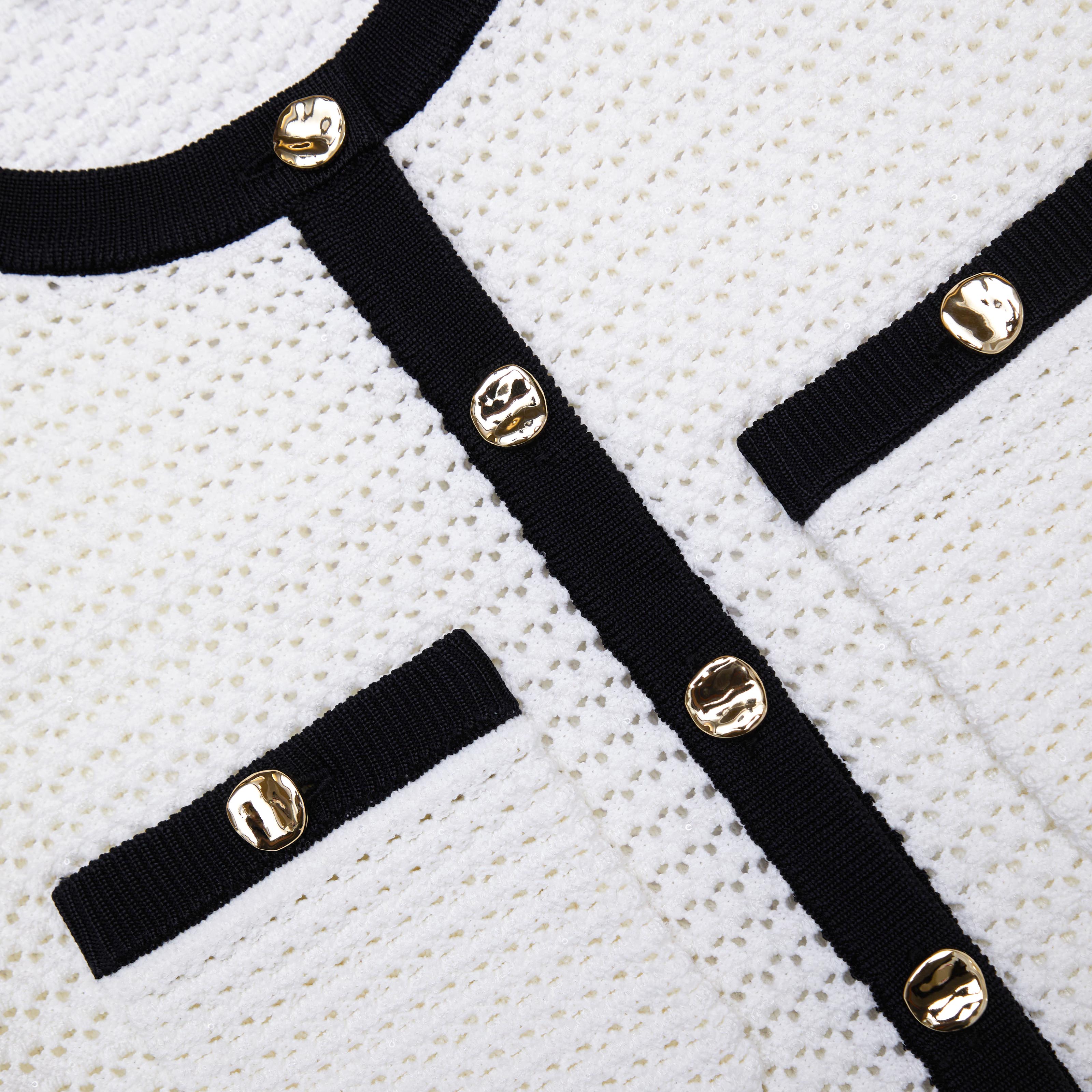 White Crochet Cardigan