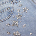 Blue Embellished Jeans