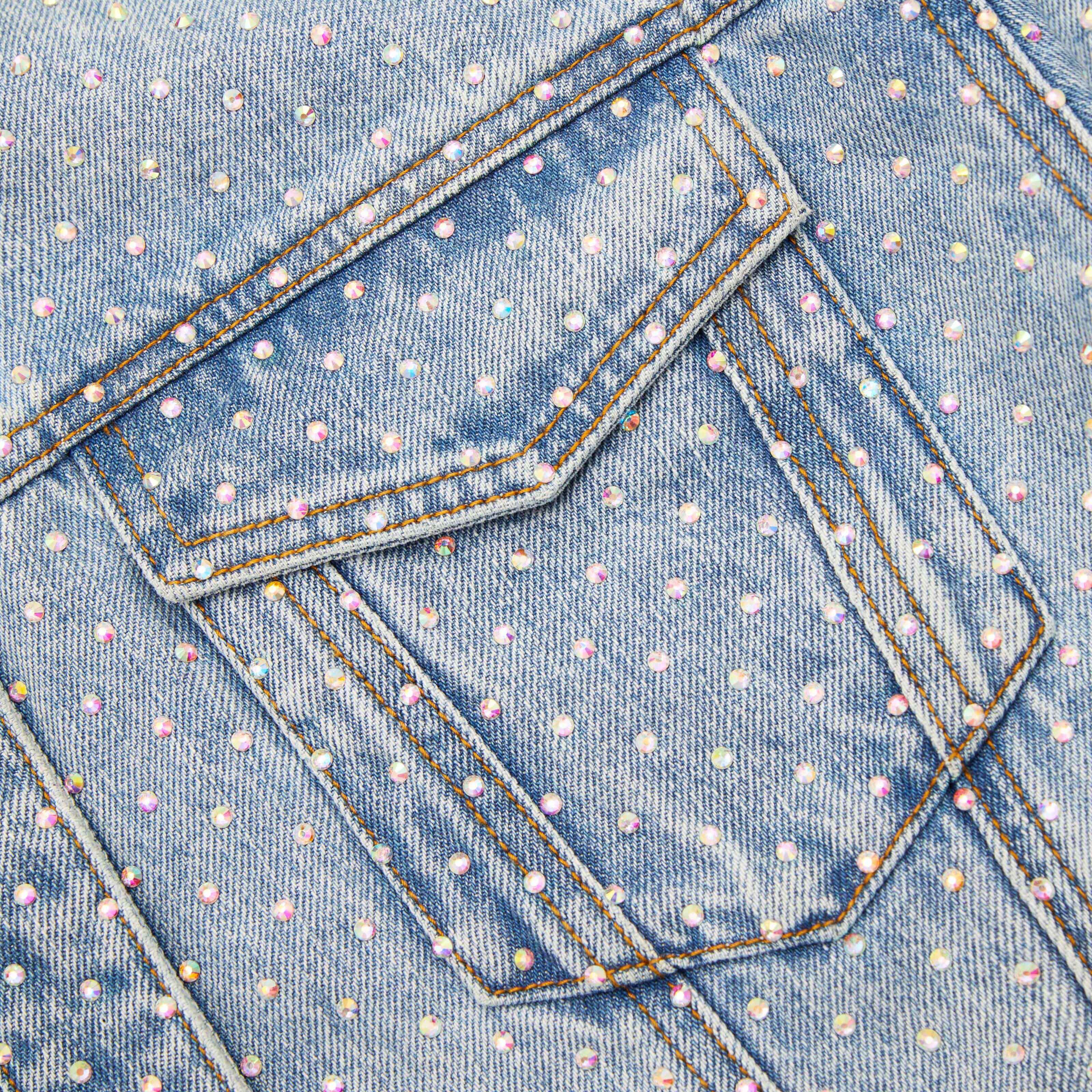 Rhinestone Denim Jacket