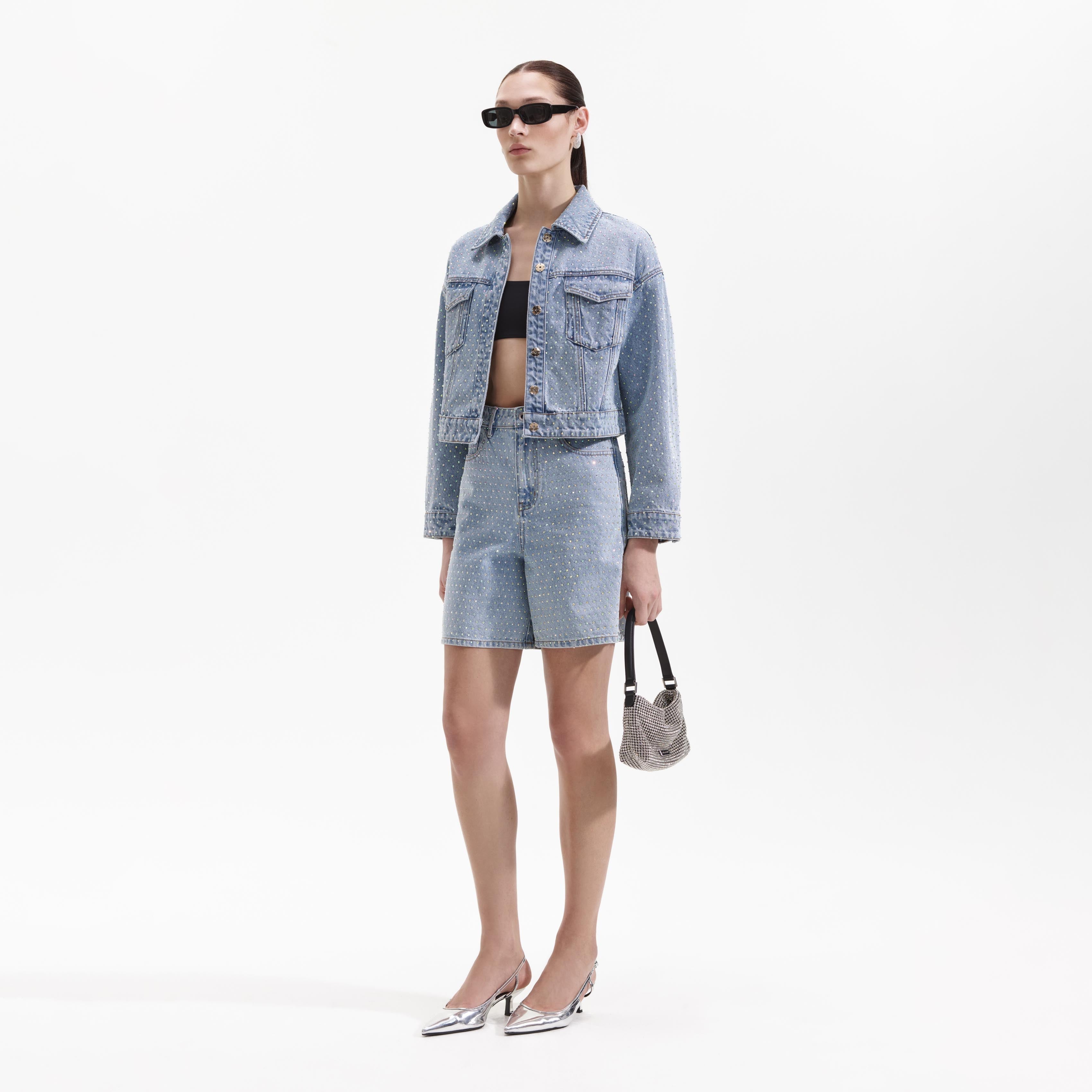 Rhinestone Denim Jacket