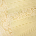 Yellow Knit Lace Insert Midi Dress
