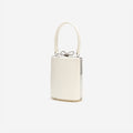Champagne Satin Mini Bow Bag
