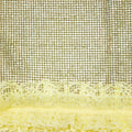 Yellow Crystal Chainmail Mini Skirt