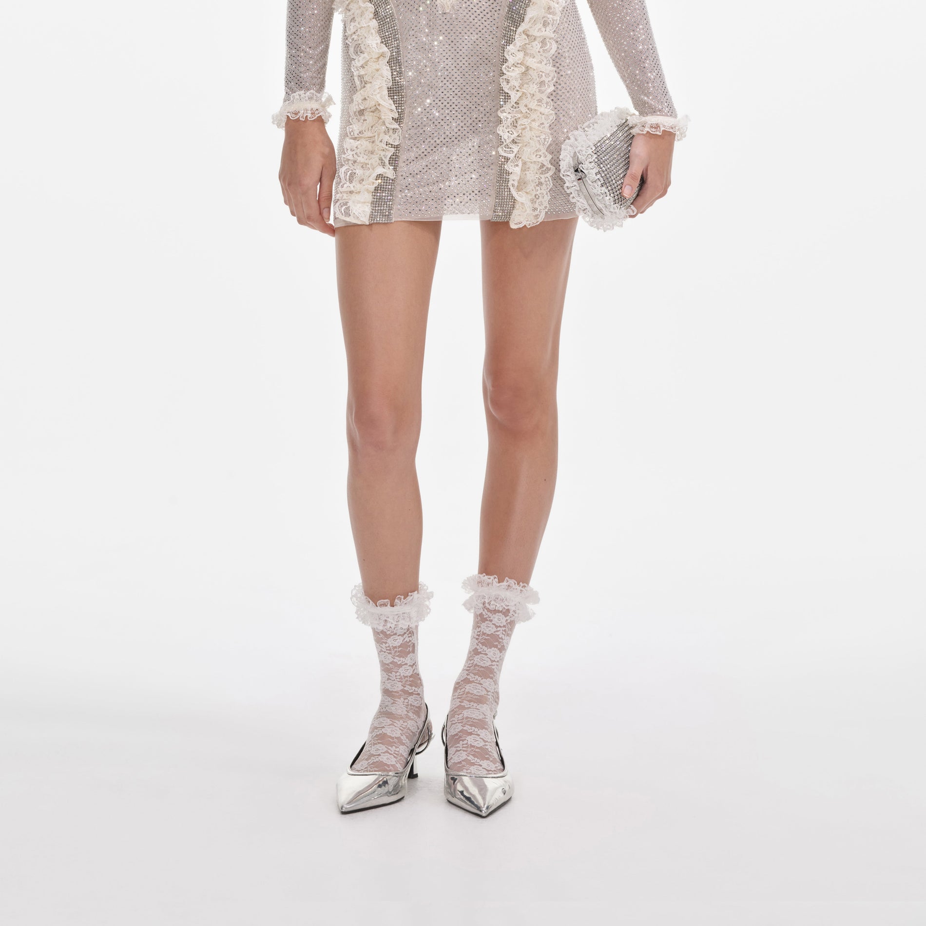 A photo of the White Lace Socks