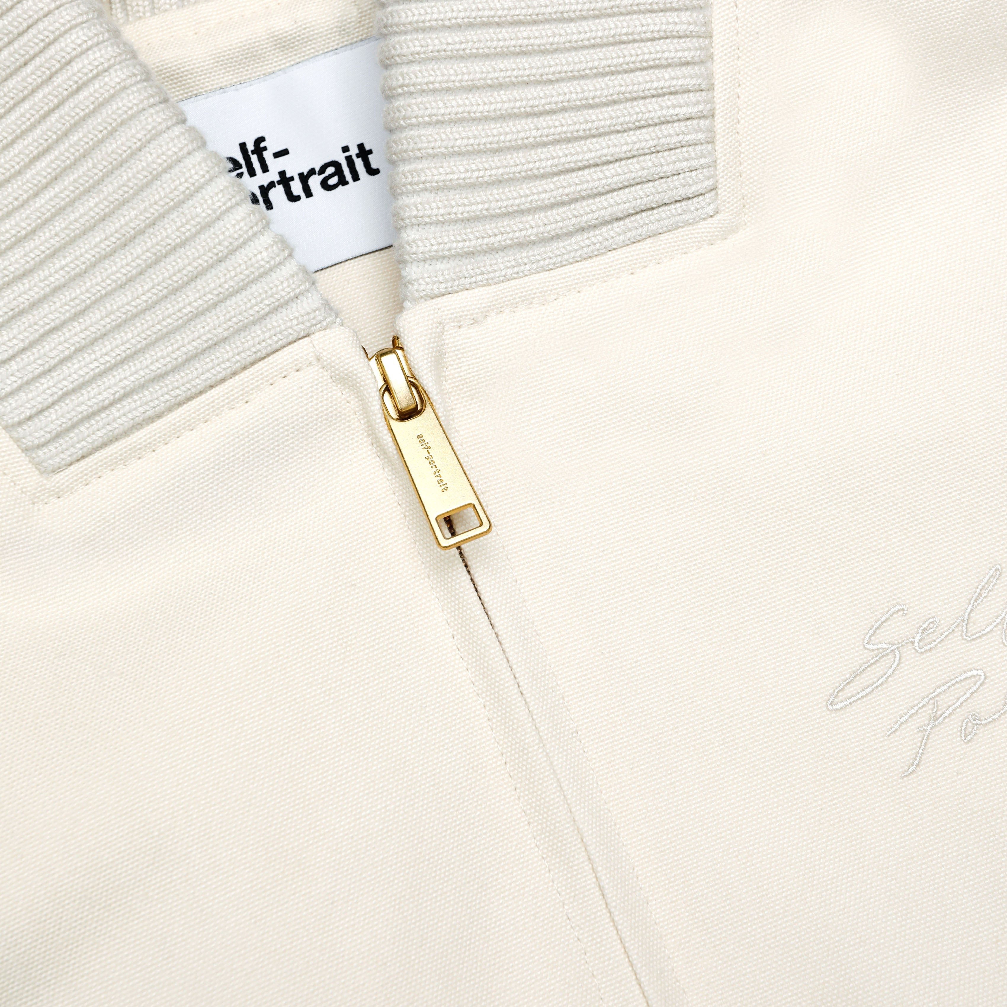 Cream Cotton Canvas Jacket