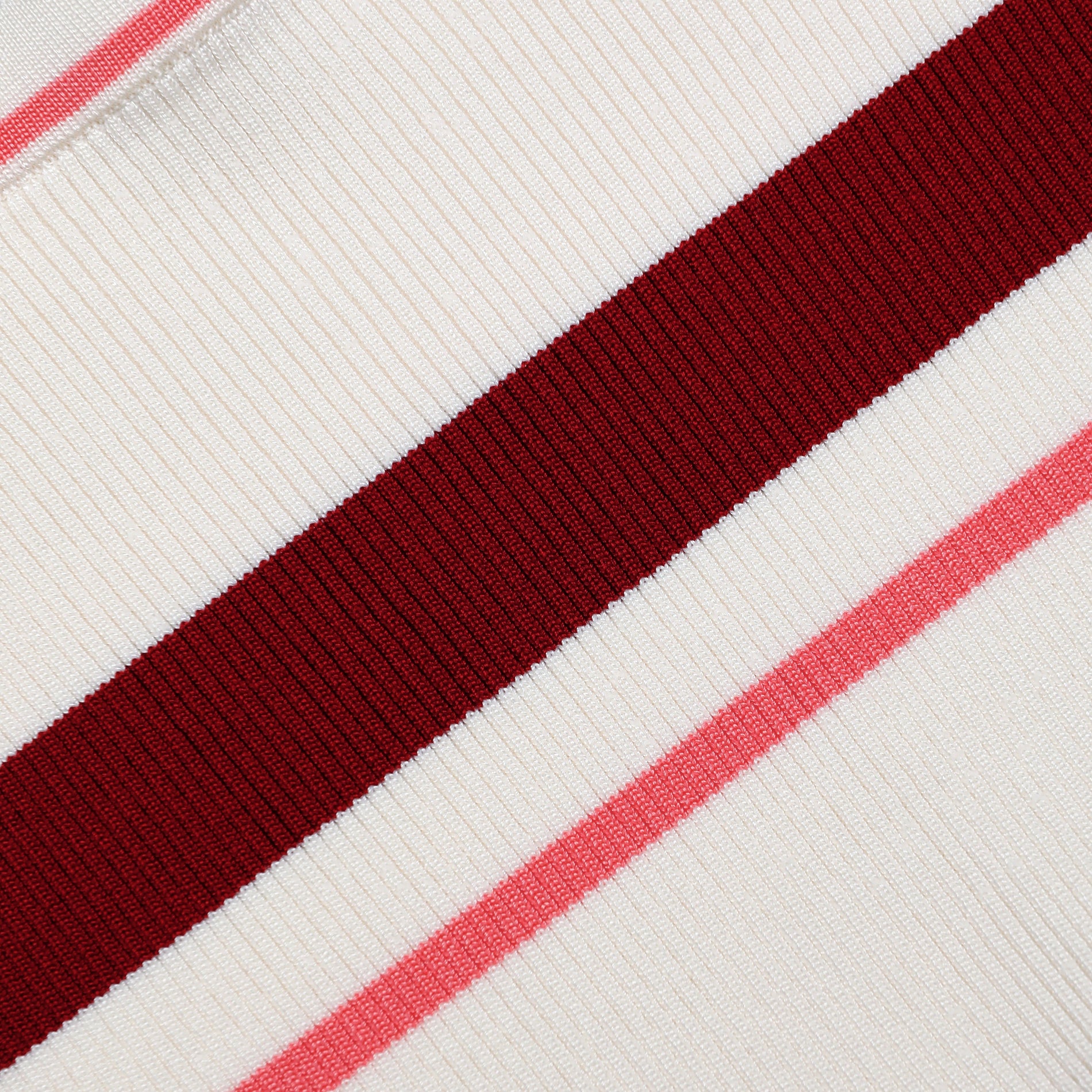 A close up of the fabric for the Cream Stripe Viscose Knit Shorts