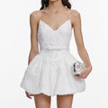 White Organza Mini Dress