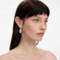 Gold Crystal Drop Earrings