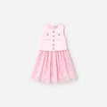 Pink Satin Lace Dress