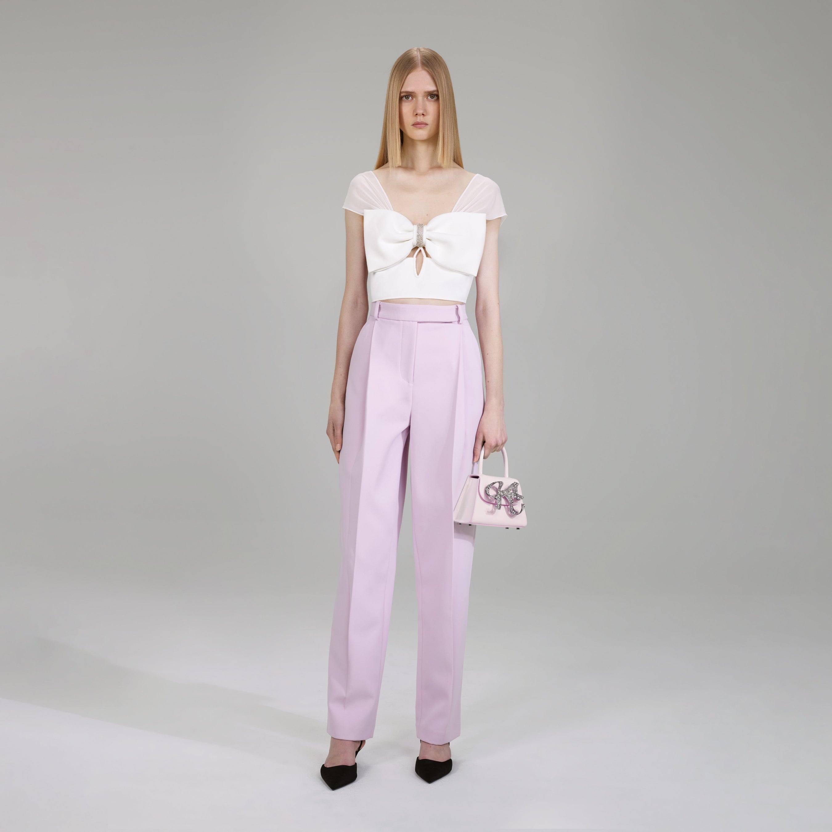 Pink Crepe Trousers