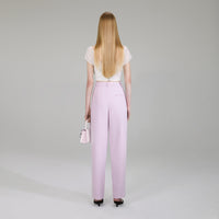 Pink Crepe Trousers