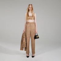 Gold Tinsel Bouclé Trousers