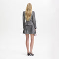 Black Check Boucle Mini Jacket Dress