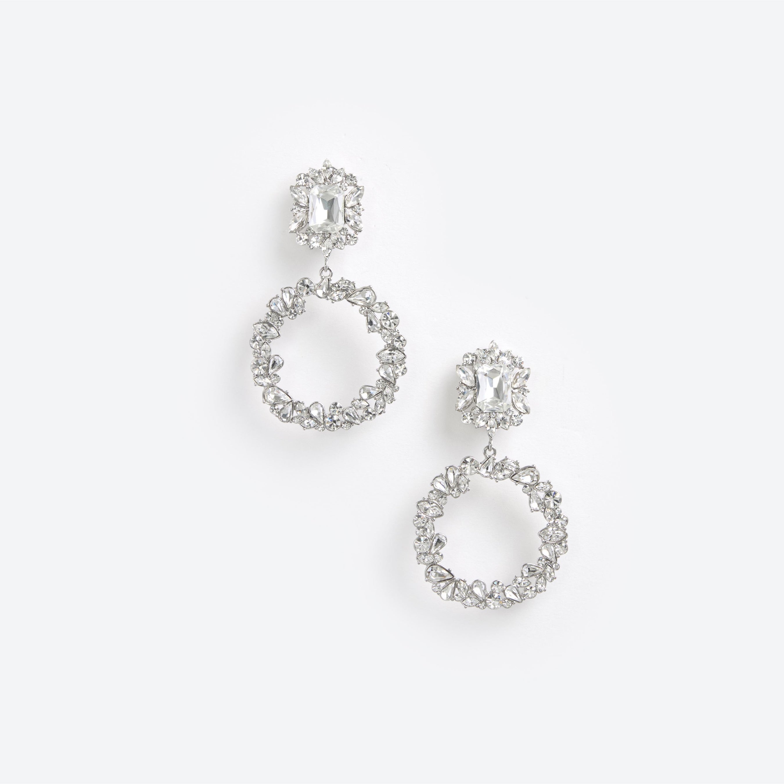 Crystal Hoop Earrings