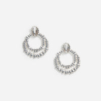 Crystal Double Hoop Earrings