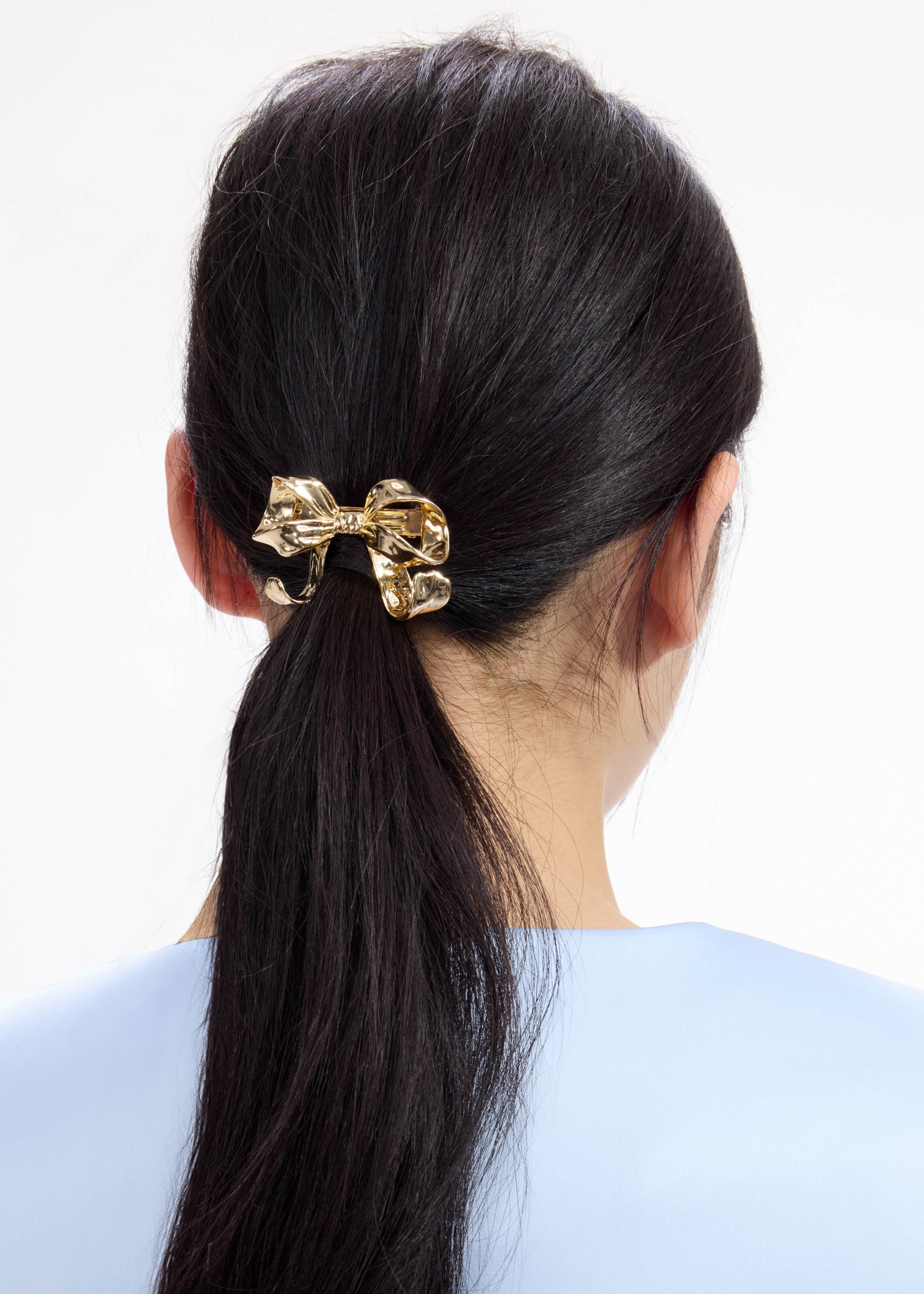 Gold Bow Hair Clip