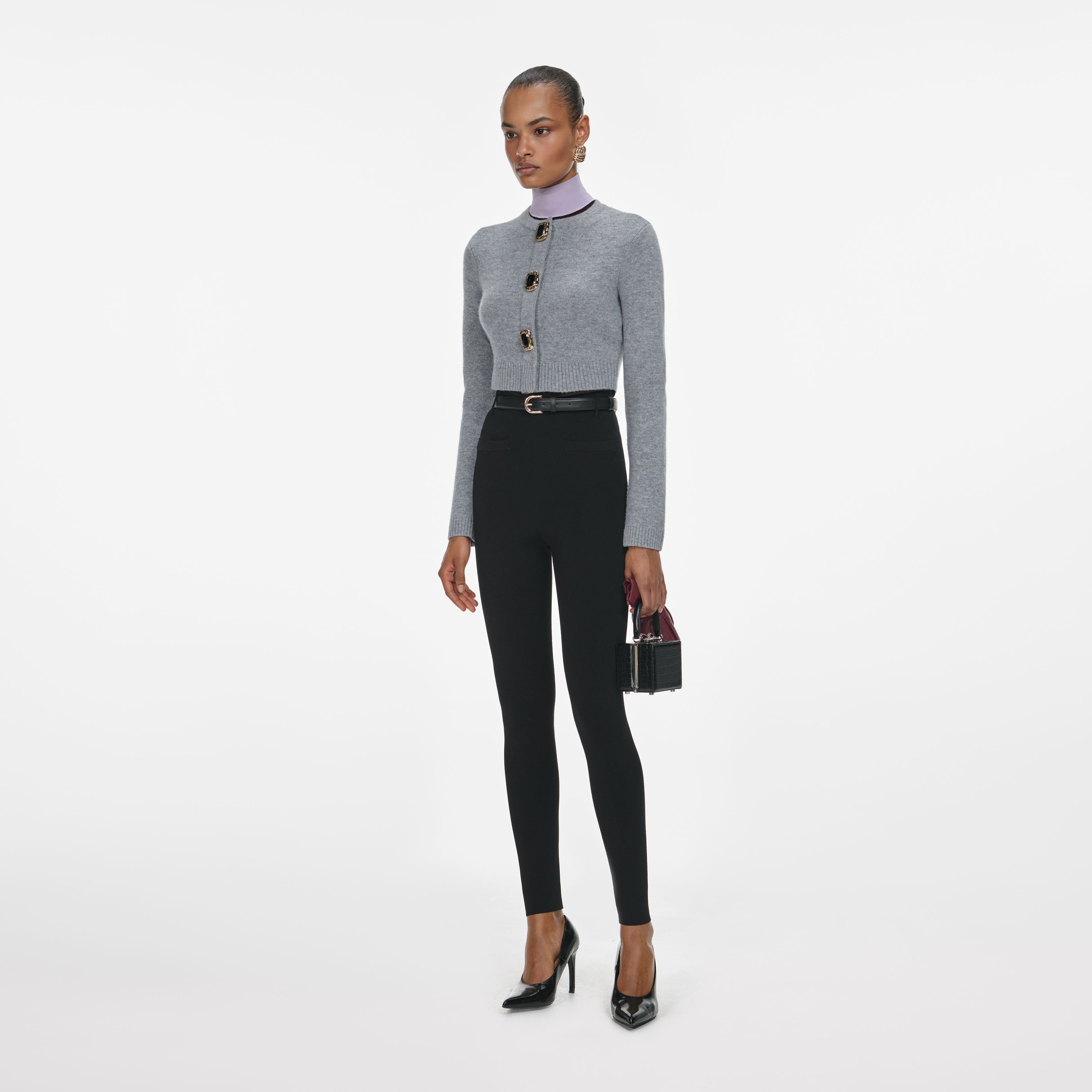Grey Wool Cardigan
