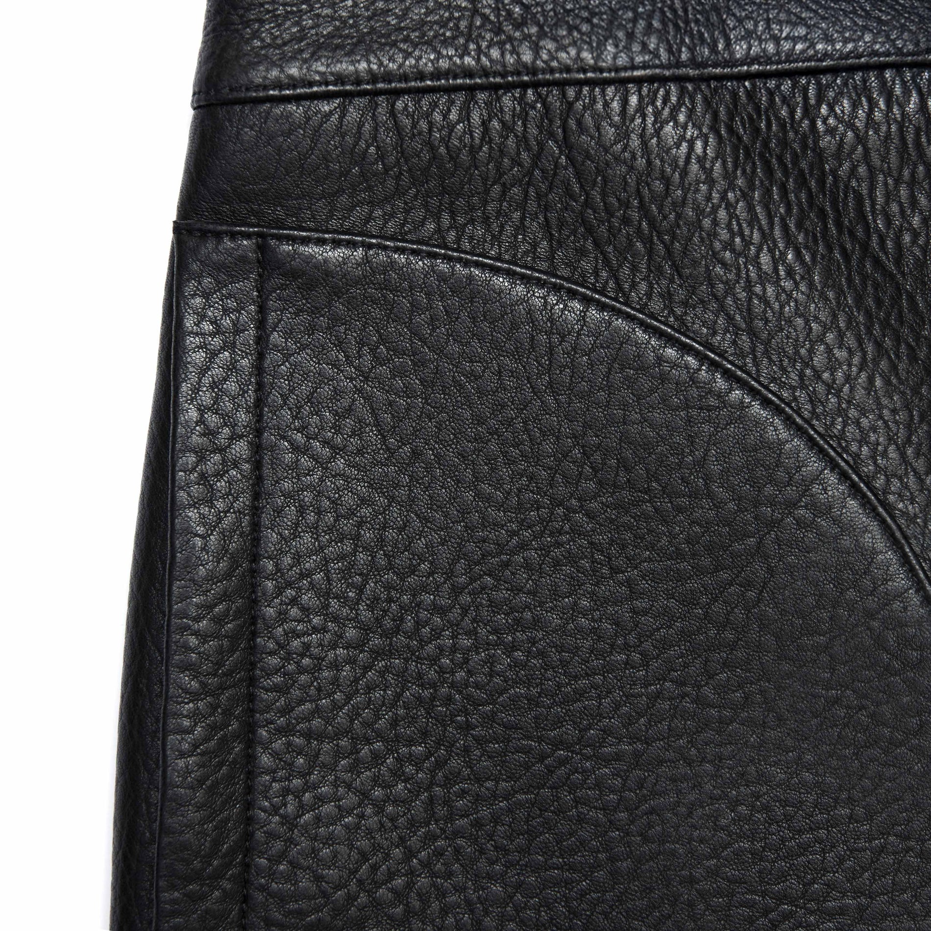 Black Leather Mini Skirt
