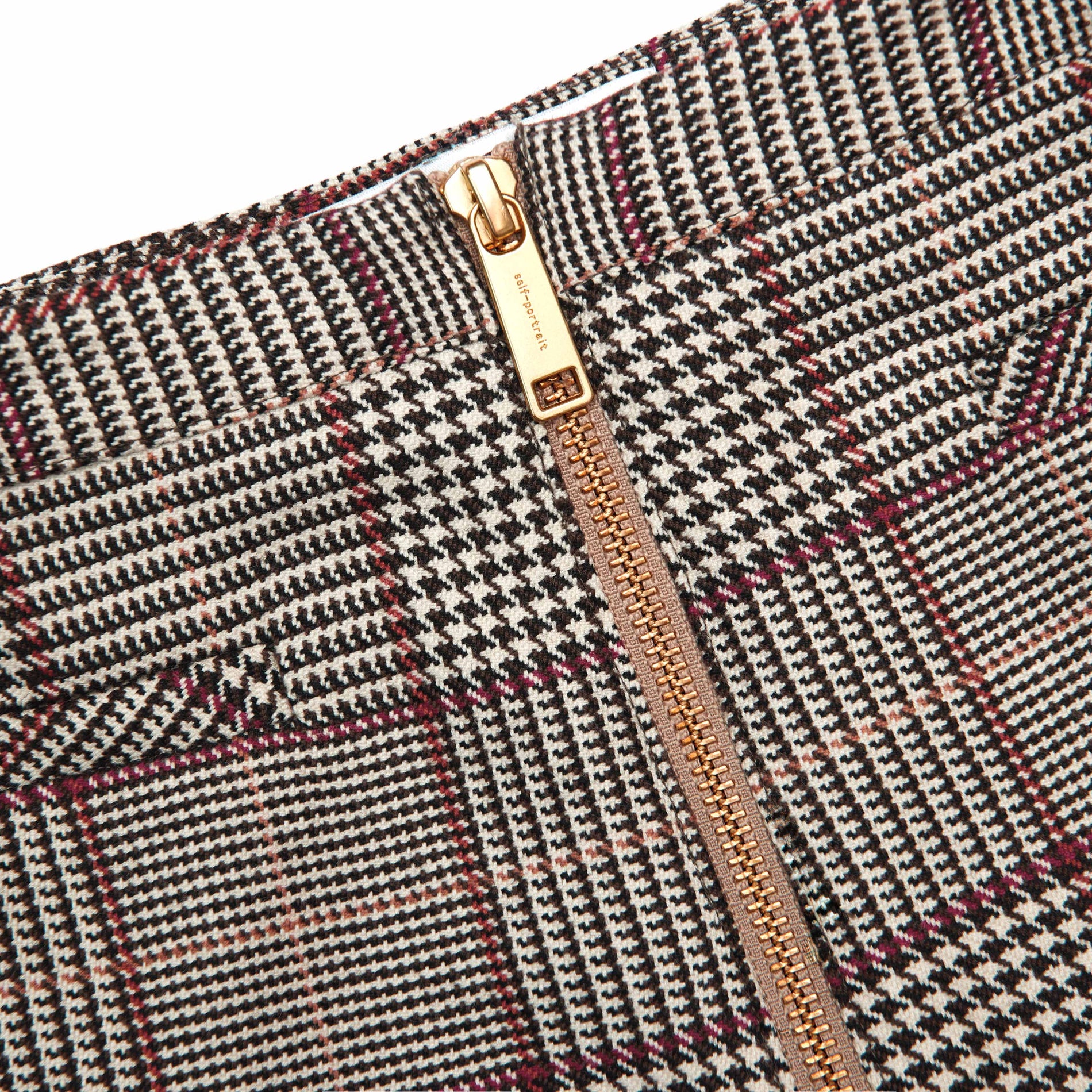 Brown Check Shorts