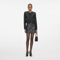 Black Leather Mini Skirt