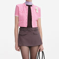 Brown Cotton Skort