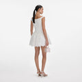 White Floral Lace Mini Dress