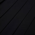Black Pleated Twill Maxi Skirt