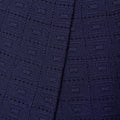 Navy Pointelle Knit Trousers