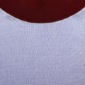 Blue Viscose Knit Short Sleeve Top