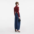 Burgundy Viscose Knit Top