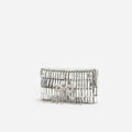 Silver Crystal Bow Mini Shoulder Bag