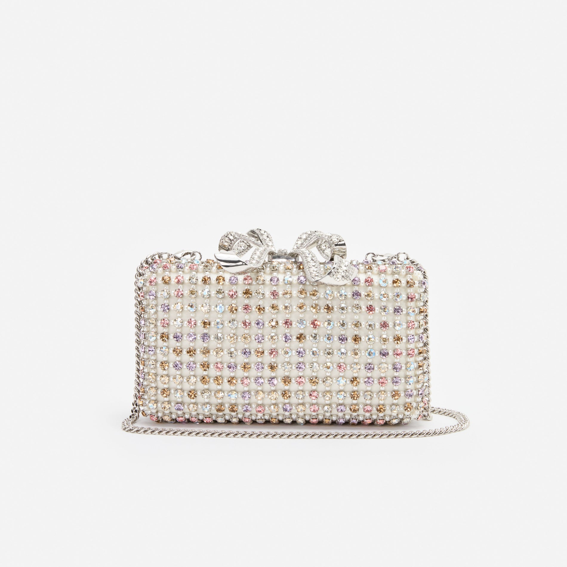Multi Crystal Clutch Bag
