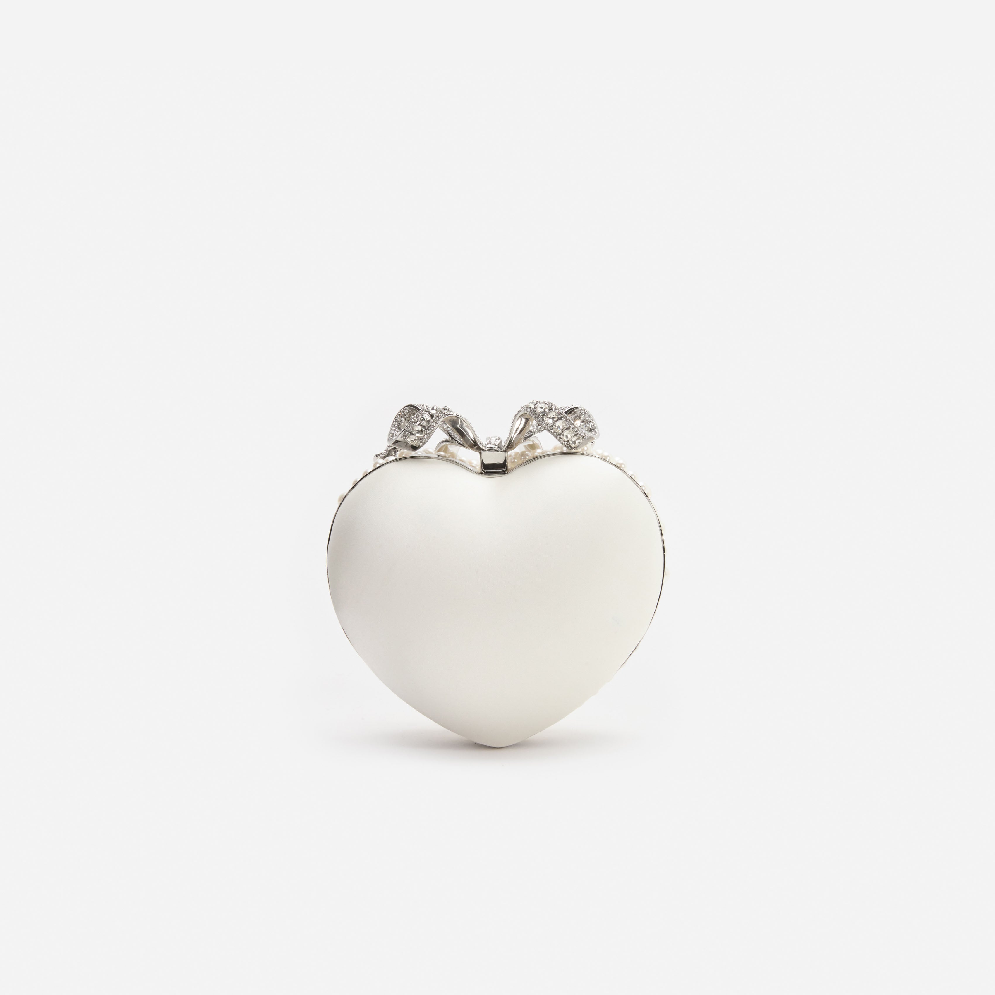 Pearl Heart Clutch Bag
